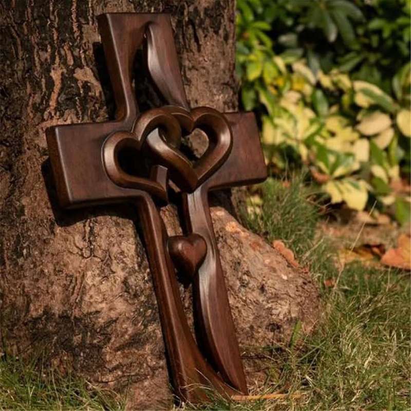 Intertwined Hearts Wooden , Wooden Intertwined Hearts Wall Hanging , Suitable for Weddings Valentine
