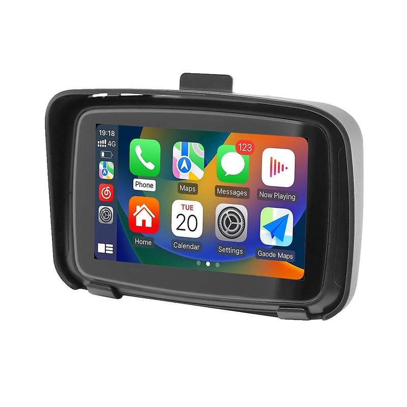 Ipx7 Motorcycle Waterproof Displa 5 Inch Motorcycle Wireless Carplay Android Auto Portable Navigati