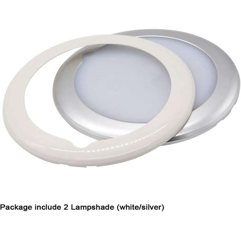 Ip67 Led Panel Ceiling Light Surface Mount 9-30v Dc for Rv Motorhome Camper Caravan Marine (warm Wh