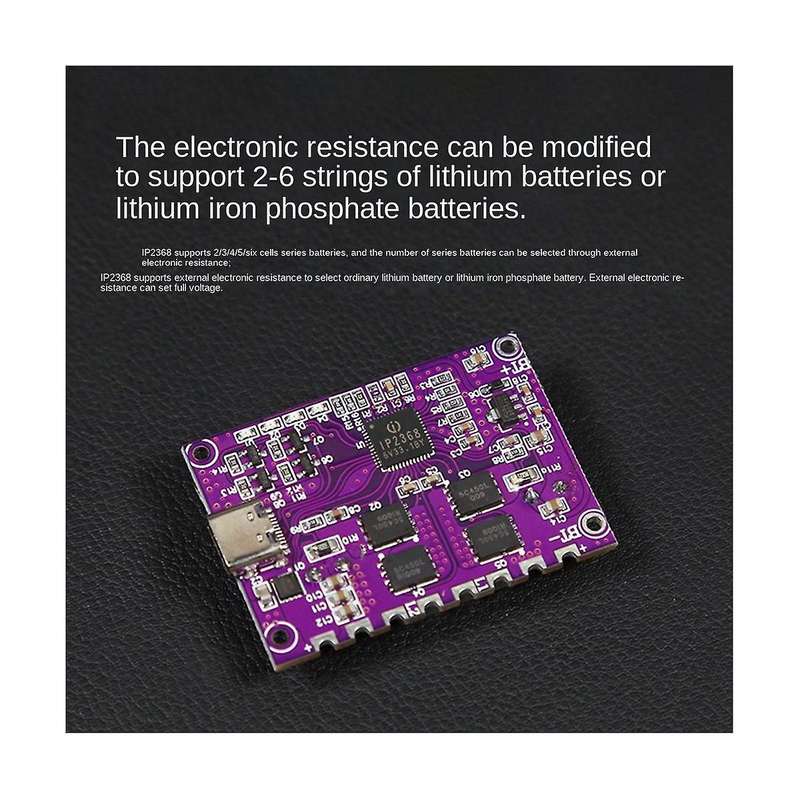IP2368 Bidirectional PD 100W Fast Charging Module Type-C Interface 4S Lithium Battery High-Power Fa