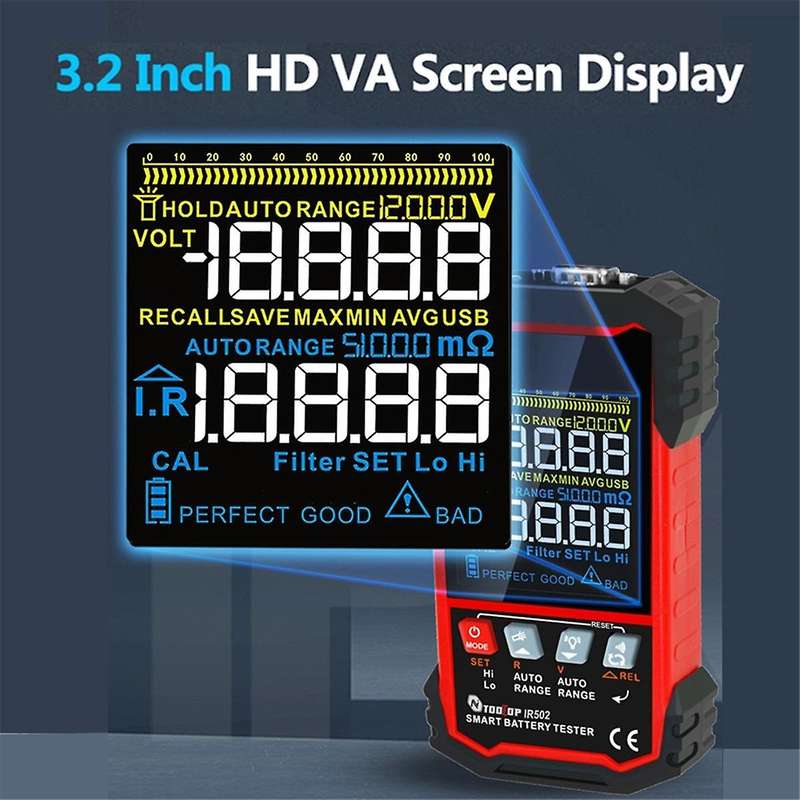 IR500 Battery Internal Resistance Tester 500 High Precision Calibratable for Electric Car Electromob