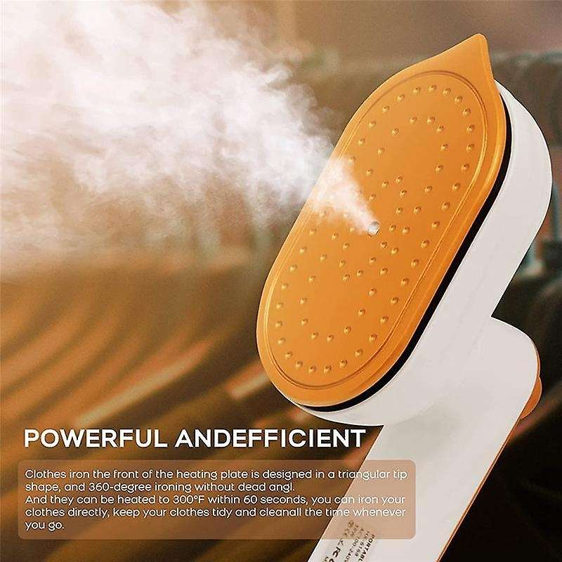Iron for Clothes,travel Mini Iron 360rotatable Portable Handheld Iron Traveling Pink Uk Plug