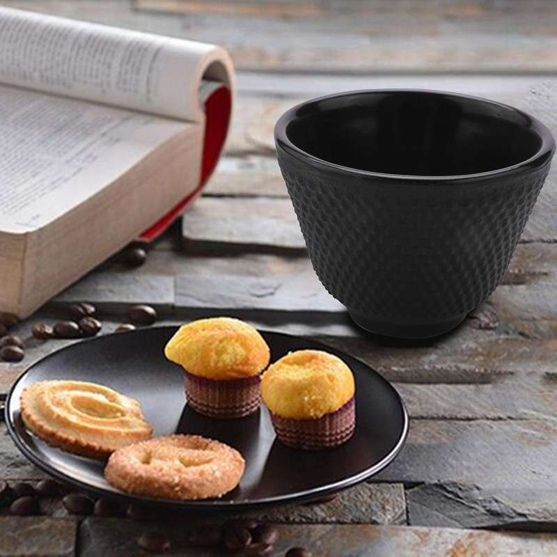 Iron Tea Cups Drinkware Handmade Kung Coffee Tools Health Care Polka Dot Iron Cup Iron Pot Retro C