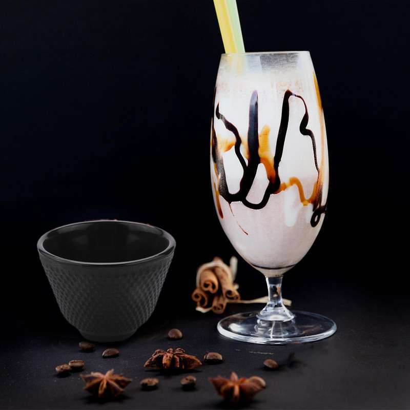 Iron Tea Cups Drinkware Handmade Kung Coffee Tools Health Care Polka Dot Iron Cup Iron Pot Retro C