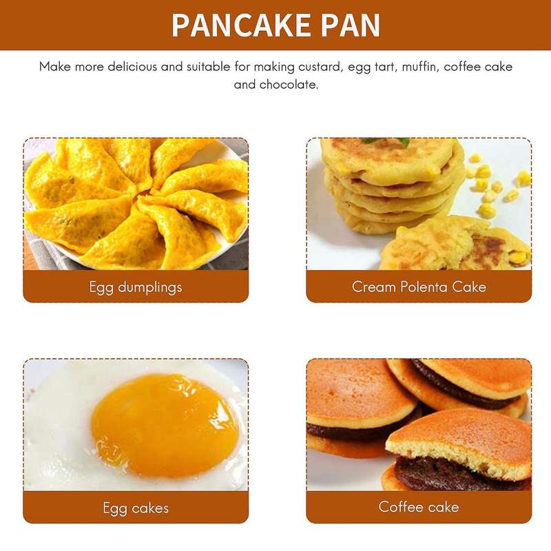 Iron Nonstick StuffedPancake ,Munk/Aebleskiver,House Iron Griddle for Various Spherical Food