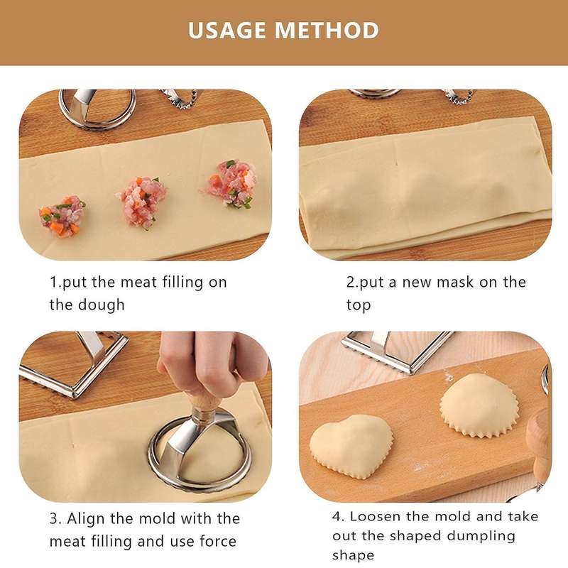 Italian Ravioli Cutter Set Pasta Press Kitchen Attachment Kit Ravioli Maker Mold Tool Ravioli Stamp