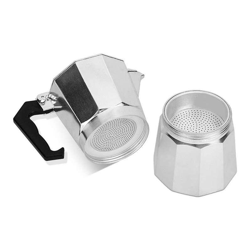 Italian Aluminum Moka Pot European Coffee Equipment Octagon Moka Coffee Pot 1 Cup (50Ml)