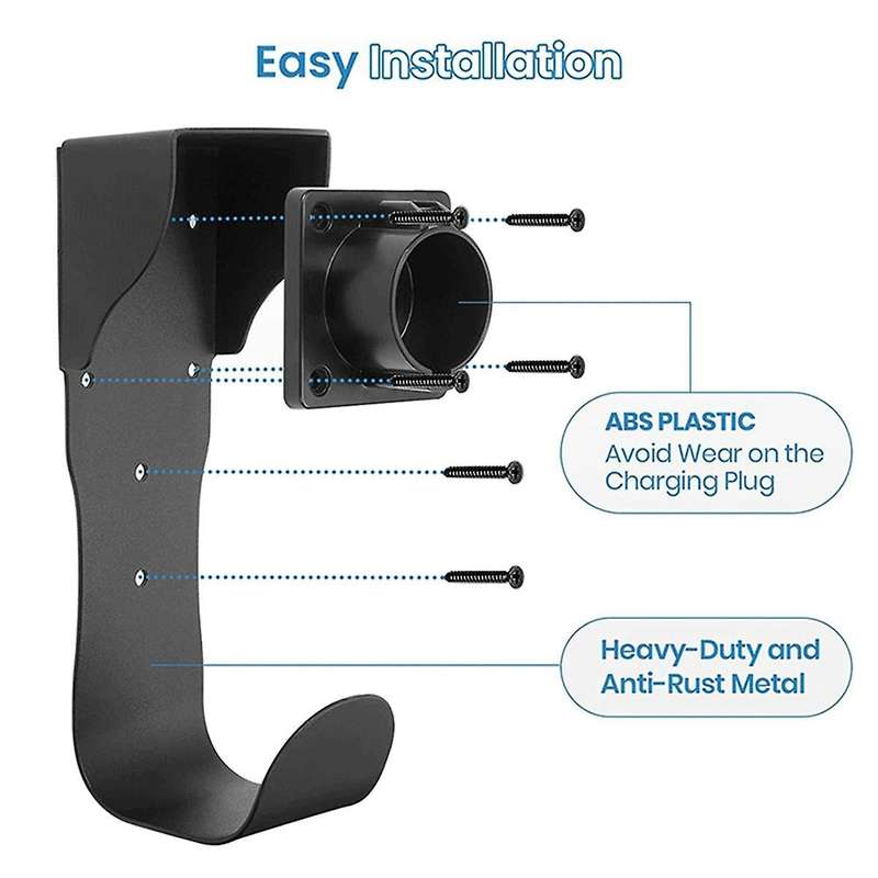 J1772 Ev Charger Holder Hook Sae J1772 Ev Charger Holder Wall Mount for J1772 Ev Charger Models Char