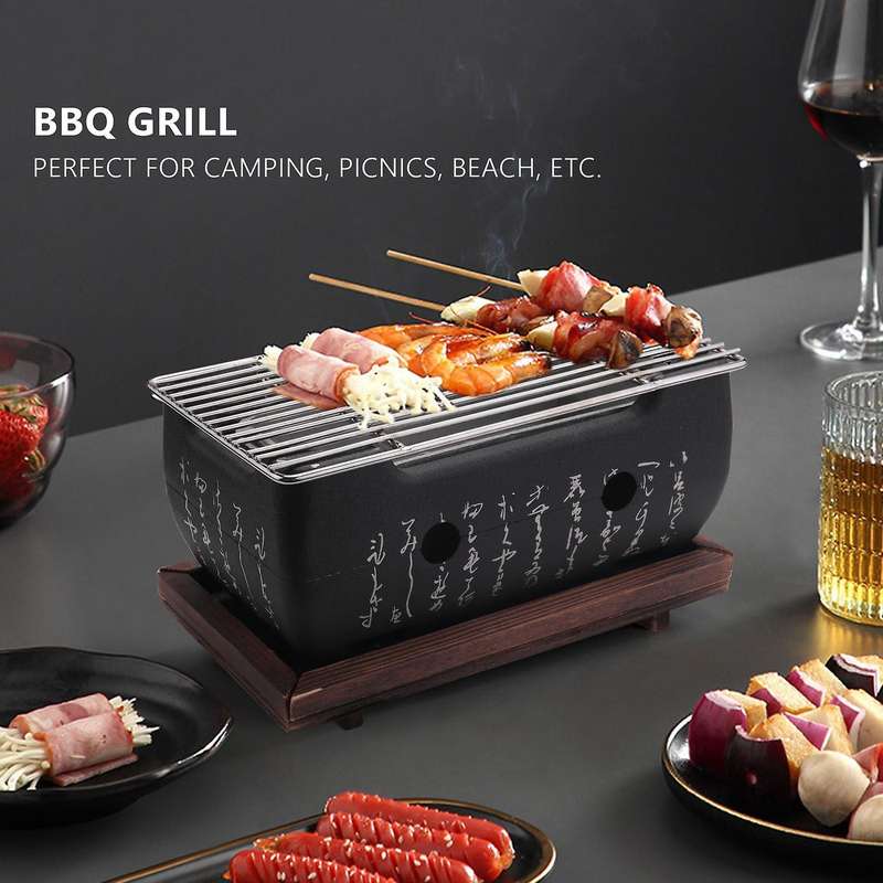Japanese Korean Bbq Grill Oven Aluminium Alloy Charcoal Grill Portable Party Accessories Household B