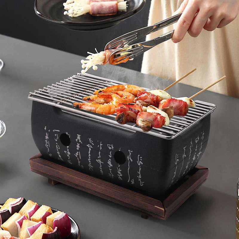 Japanese Korean Bbq Grill Oven Aluminium Alloy Charcoal Grill Portable Party Accessories Household B