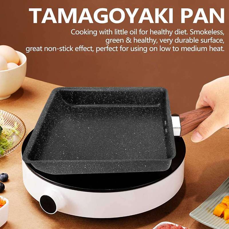 Japanese Style Small Frying Yuzi Non Stick Maifan Stone Egg Thick Egg