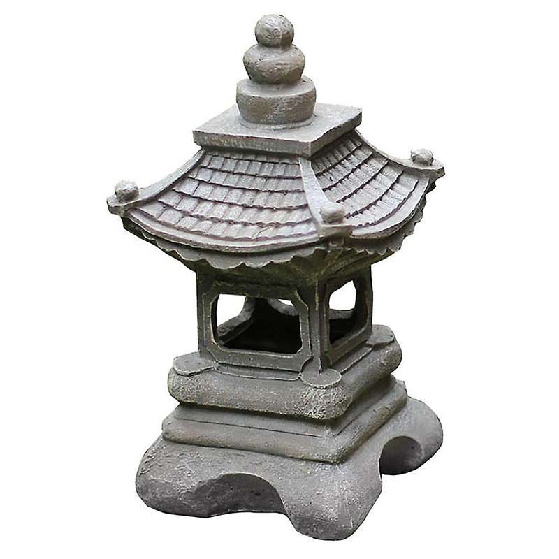 Japanese Style Courtyard Decoration Resin Solar Lamp Palace Lanterns Landscape Lights Home Gardenin