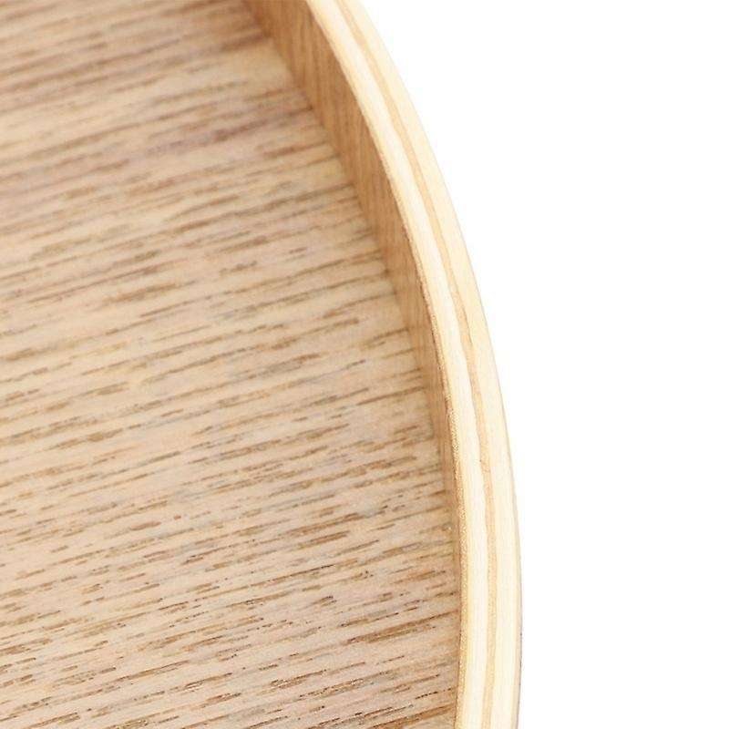 Japanese Style Round Tray Food Serving Plate Wood Snack Deseert Plate Teaboard Natural Tea Server D