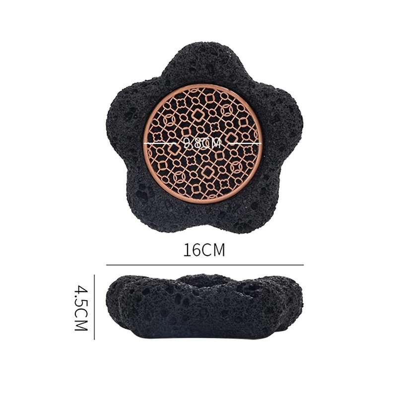 Japanese Tableware Rock Sushi Plate Coal Ball Volcanic Stone Swing Plate Steak Plate Hotel Dining Pl