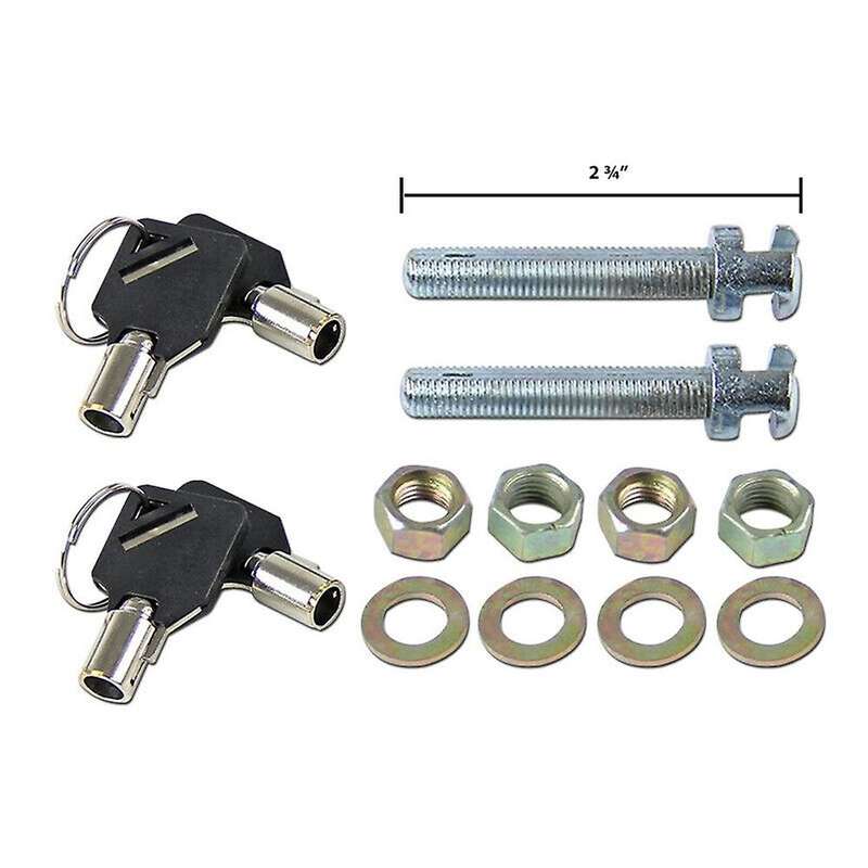 JDM Racing Carbon Fiber Front Hood Lock Pins Aluminum Hood Pins+Bolts Keys
