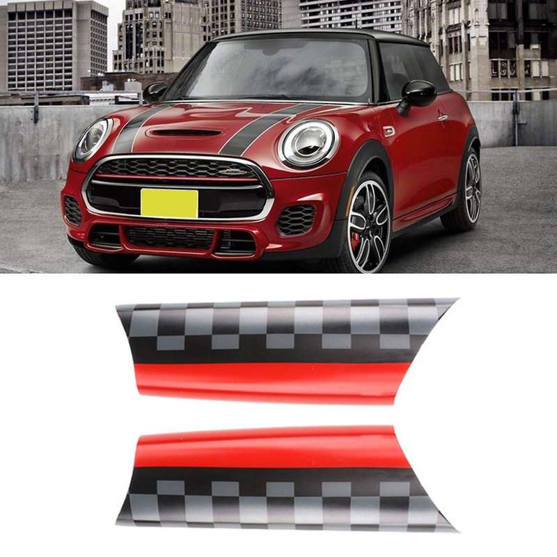 JCW style Car Interior Door Handle Decals Covers for R55 R56 R57 R58 MINI R55 R56