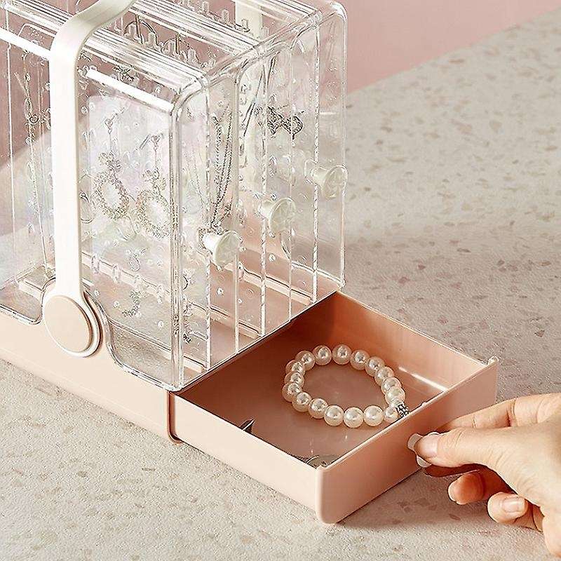 Jewelry Box Earrings Shelf Earrings Storage Box Transparent Display Box Dustproof Princess Jewelry