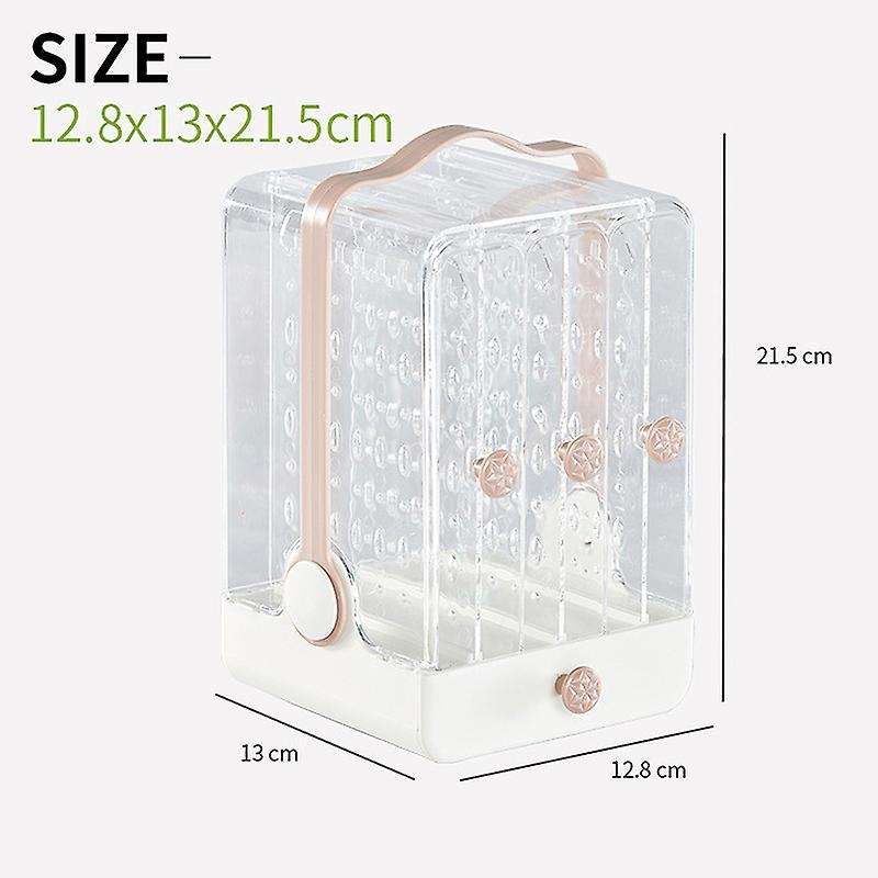 Jewelry Box Earrings Shelf Earrings Storage Box Transparent Display Box Dustproof Princess Jewelry