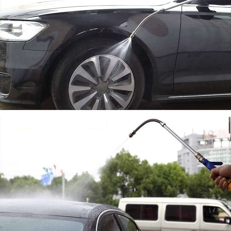 Jet Power Washer Hose Nozzle - Deep Jet Car Washer, Pressure Garden Spray Wand with 2 Tips (Wand+Was