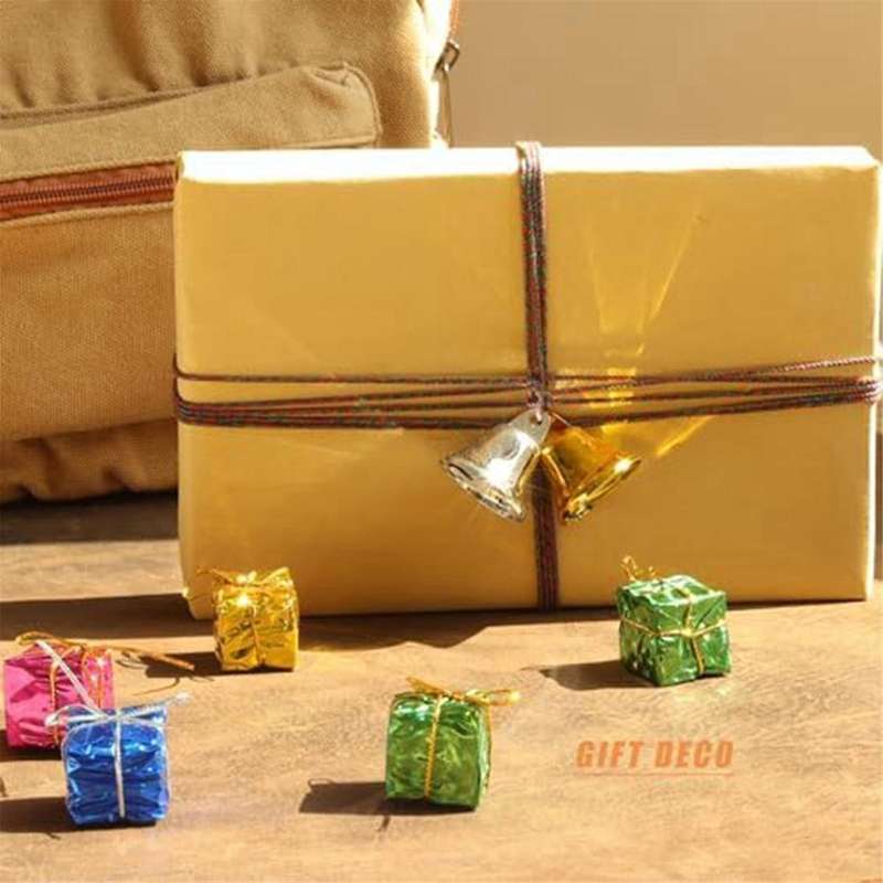 Jingle Bells, 56 Pcs Bells for Crafts, 1.2Inch Vintage Craft Bells, Mini Bells for Wind Chime , (Gol