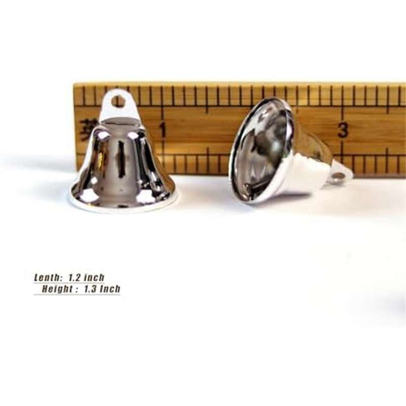Jingle Bells, 56 Pcs Bells for Crafts, 1.2Inch Vintage Craft Bells, Mini Bells for Wind Chime , (Gol