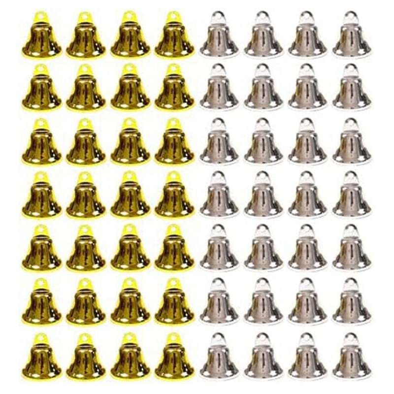 Jingle Bells, 56 Pcs Bells for Crafts, 1.2inch Vintage Craft Bells, Mini Bells for Wind Chime , (go