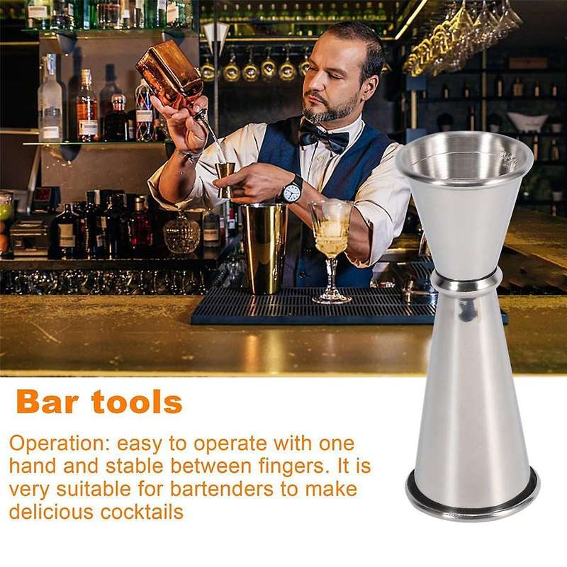 Jigger for Bartending, Double Jigger Premium Stainless Steel Jigger Measuring Shot Glass, Bar Tools