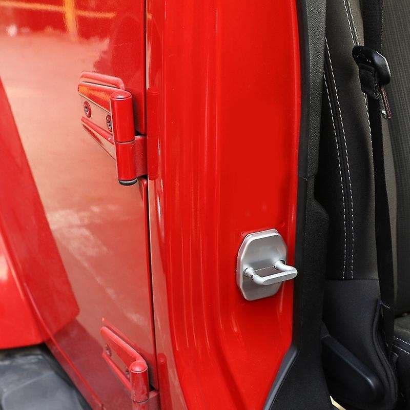 JK Door Lock Cover Buckle Decor Trim for JK 2007-2017 Door Locker Protector Cover Sticker
