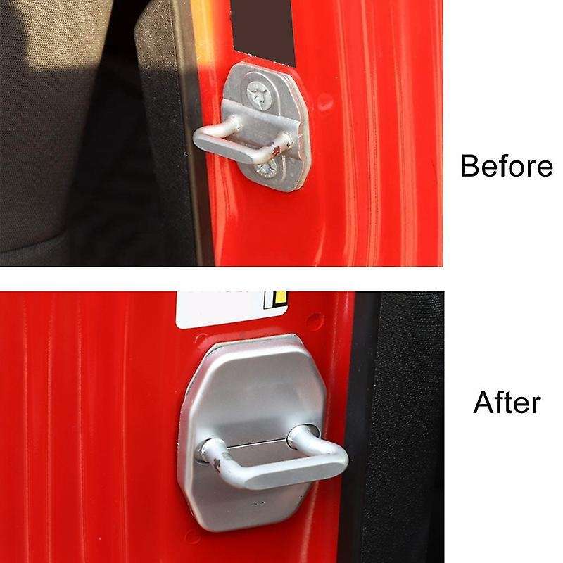 JK Door Lock Cover Buckle Decor Trim for JK 2007-2017 Door Locker Protector Cover Sticker