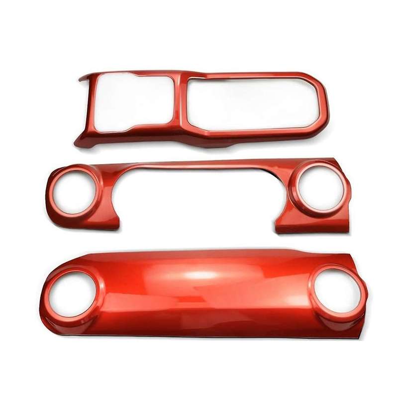 JL Center Console Panel Dashboard Cover Trim for Wrangler JL 2018-2021/ JT 2020 Accessories (Orange