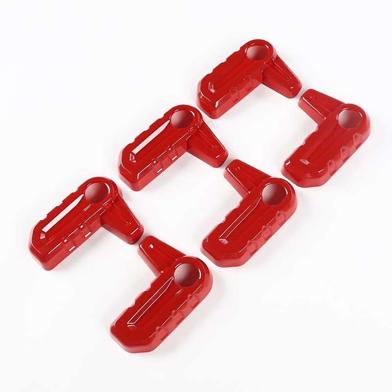 JL Hardtop Roof Removal Switch Handle Cover Trim for JL JT 2018-2021 Accessories (Red)