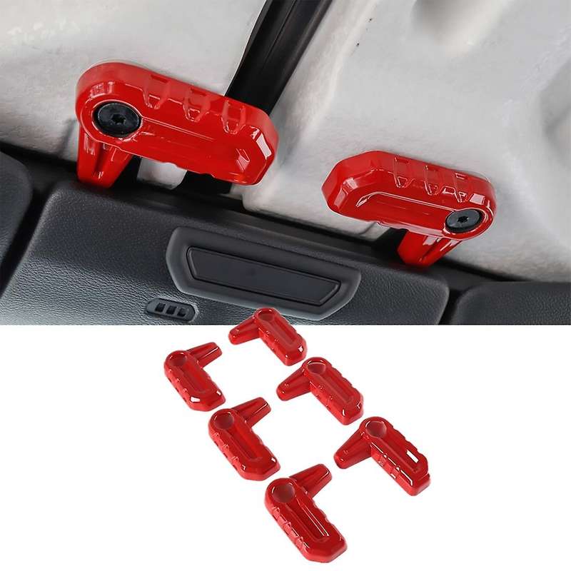 JL Hardtop Roof Removal Switch Handle Cover Trim for JL JT 2018-2021 Accessories (Red)