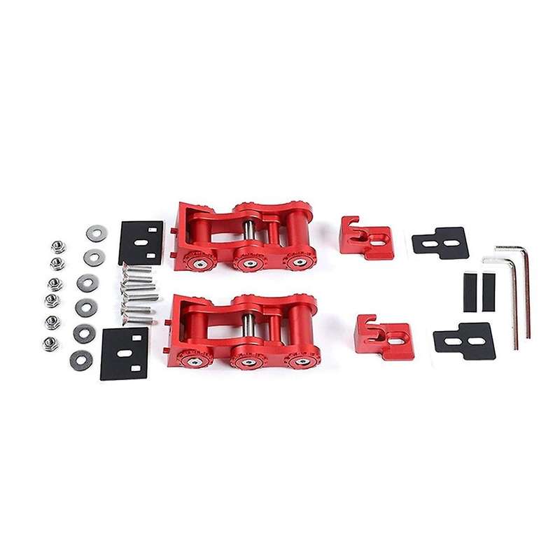 JL Hood Latches, Aluminum Car Hood Catch Set for 2018-2021 JL JLU & 2020-2021 JT ,Red