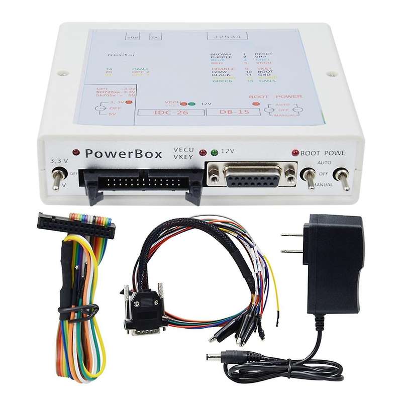 J-TAG for K-TM FLASH Via J2534 Works FLASH ECU-Soft OBD ECU Programmer Power BOX 3 Switches Operati