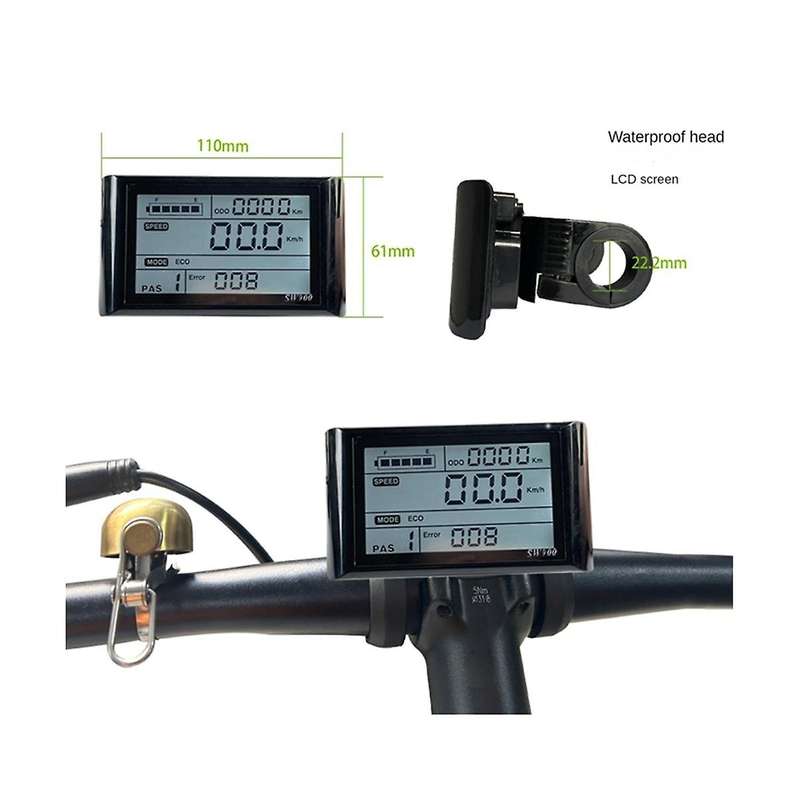 Jn22a Controller Kit Electric Bicycle Electric Scooter Kit Sw900 Display Sine Wave Controller 36/48v