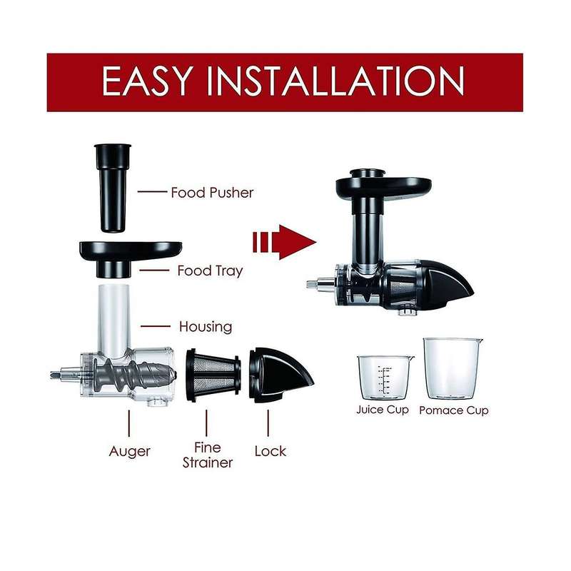 Juicer Attachment Ka Accessories Spare Parts Juice Extractor for Stand Mixer