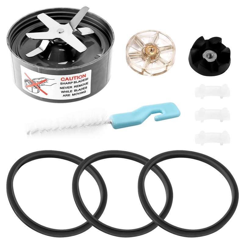 Juicer Replacement Parts for 600W 900W Extractor Blade,Rubber Sealing Gasket,Shock Pad,Motor Top Ba