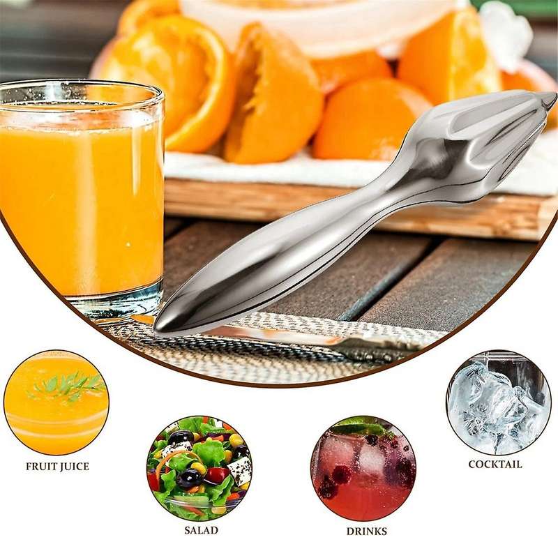 Juicer Lemon Squeezer Reamer Manual Hand Fruit Orange Lemon Press Stainless Steel Tool Metal Extract