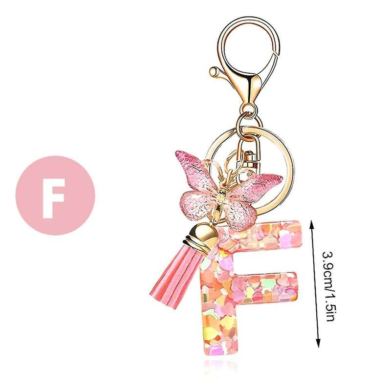 K Type Fashion Pink Letter Key Crystal Epoxy Ladies Pendant