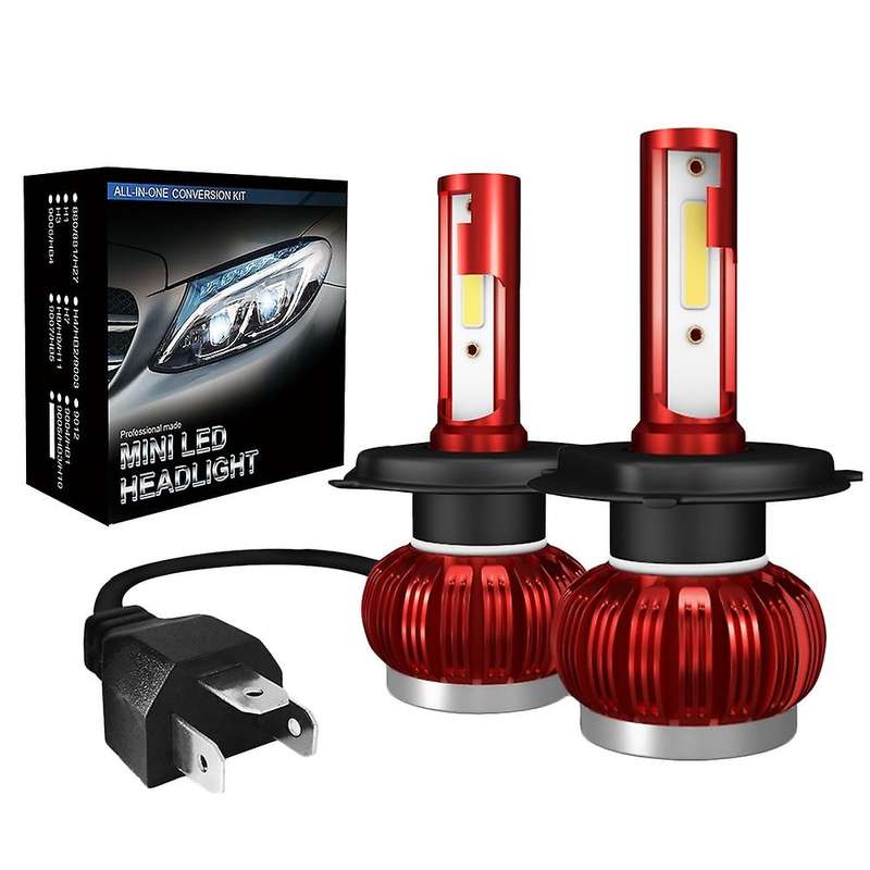 K1 Car Led Headlight Cob Beam Bulb Led H4/Hb2/9003 3800Lm 40W Strong Headlight Fog Light
