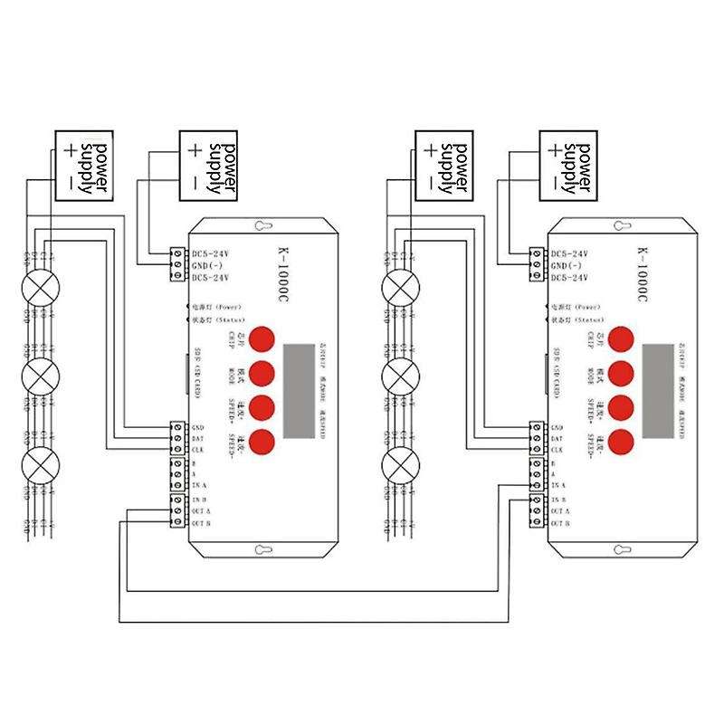 K-1000C Controller K1000C WS2812B WS2811 APA102 T1000S WS2813 LED 2048 Pixel Program Controller DC5-