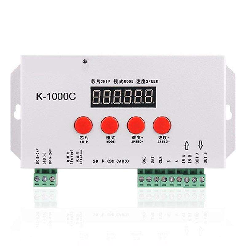 K-1000C Controller K1000C WS2812B WS2811 APA102 T1000S WS2813 LED 2048 Pixel Program Controller DC5-