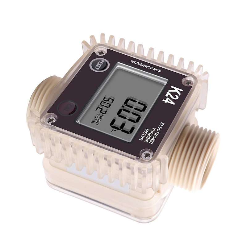 K24 Turbine Digital Oil Fuel Flow Meter Gauge for Chemicals Liquid Water