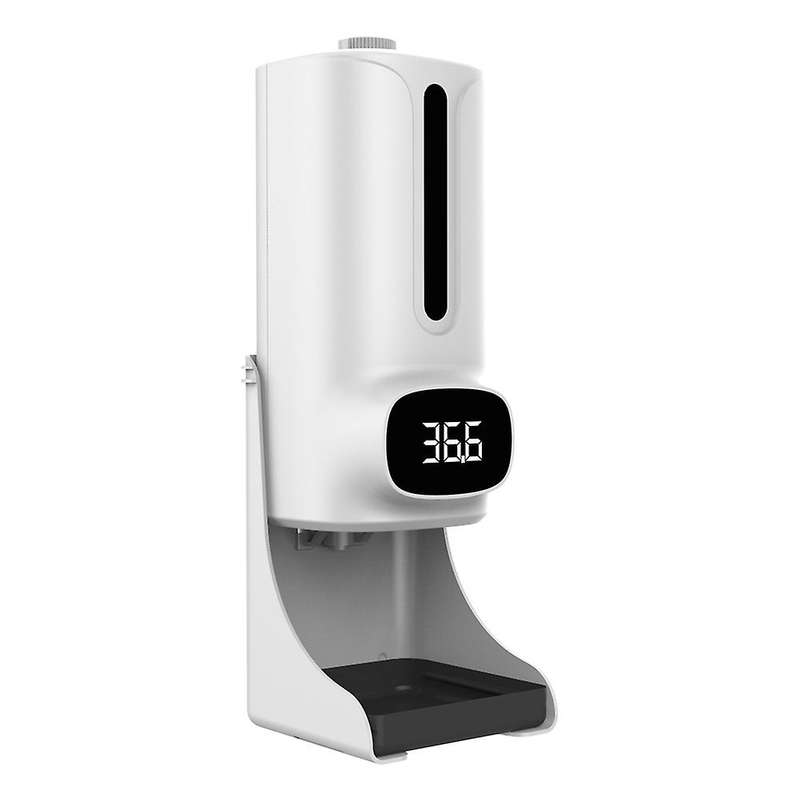 K9 Wall-Mounted Thermometer with Soap Dispenser,with Alarm,Suitable for Use in Offices,Schools and
