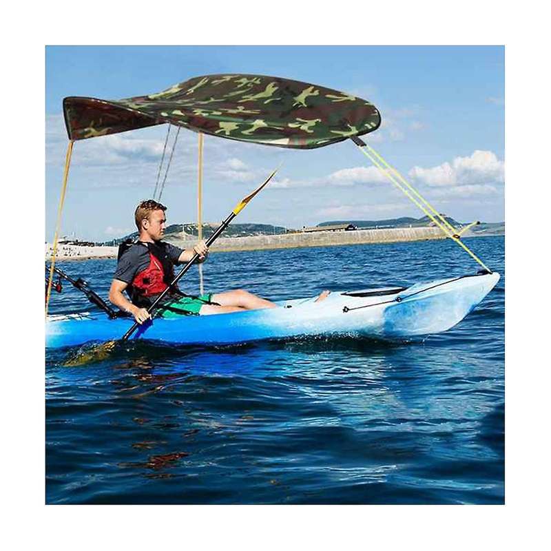 Kayak Awning, Waterproof and Resistant Awning Canopy, Folding Awning with Kayak Storage Bag Camoufl
