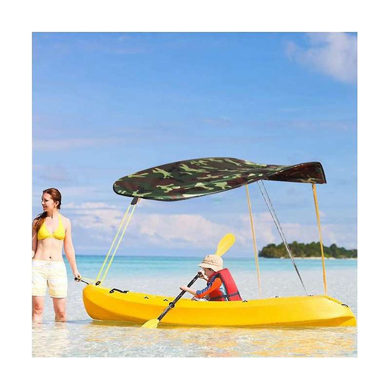 Kayak Awning, Waterproof and Resistant Awning Canopy, Folding Awning with Kayak Storage Bag Camoufl