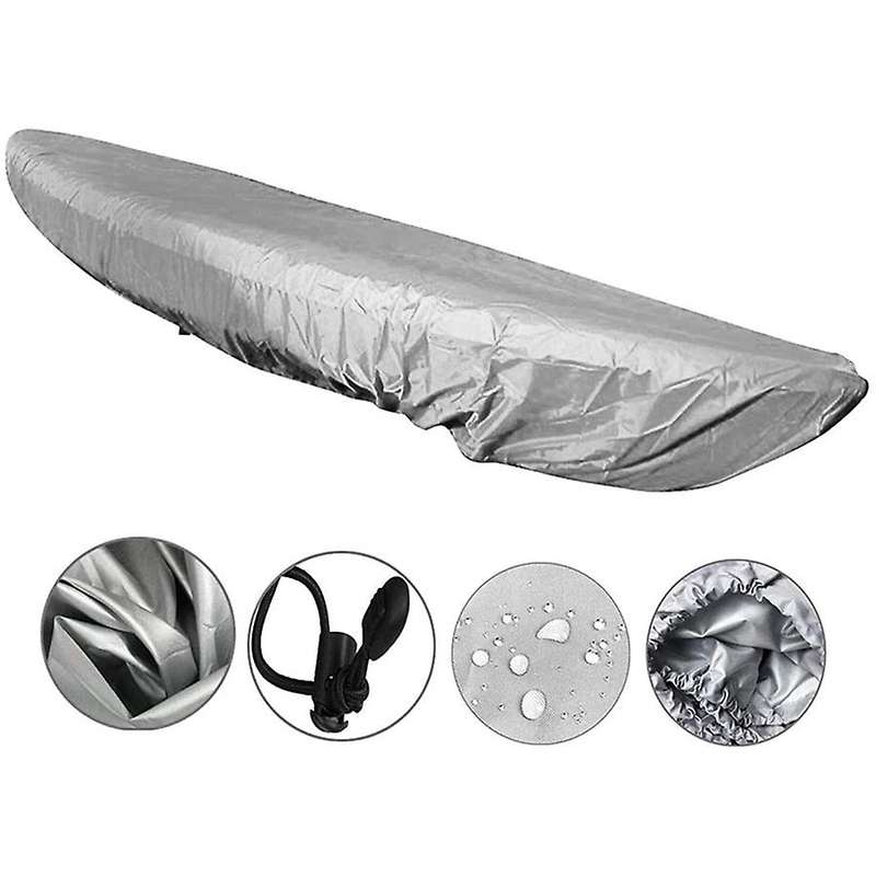 Kayak Canoe Storage Cover Dustproof Cockpit Cover Waterproof UV Resistant Dust Boat Cover for 13.5-1