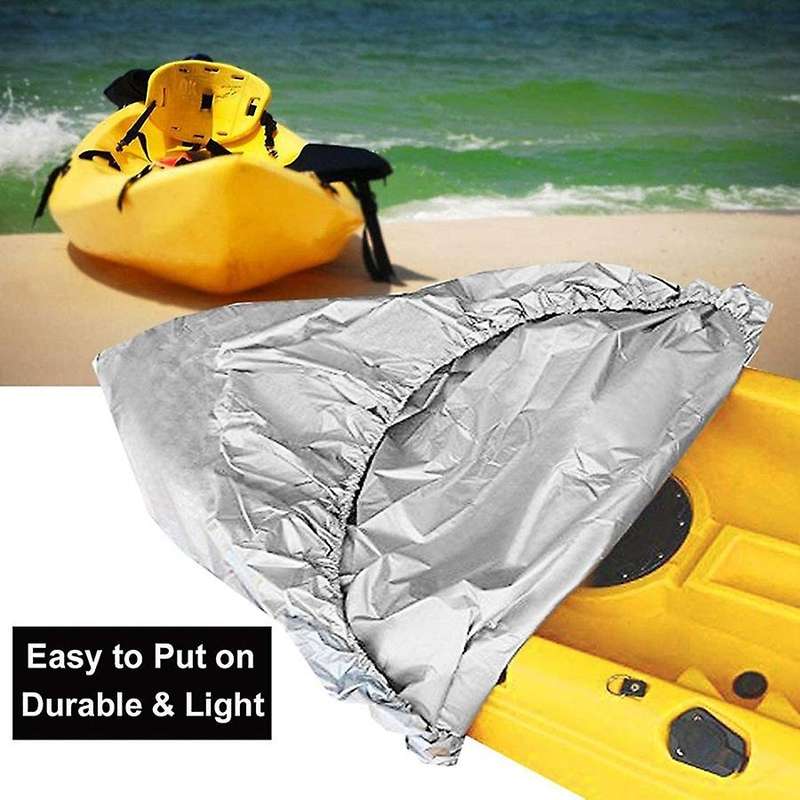 Kayak Canoe Storage Cover Dustproof Cockpit Cover Waterproof UV Resistant Dust Boat Cover for 13.5-1
