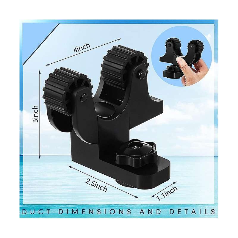 Kayak Paddle Holder, Kayak Track Mount Accessories, Kayak Oar Holder for Fishing Kayak, Kayak Rail