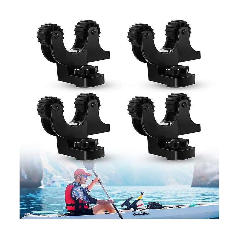 Kayak Paddle Holder, Kayak Track Mount Accessories, Kayak Oar Holder for Fishing Kayak, Kayak Rail